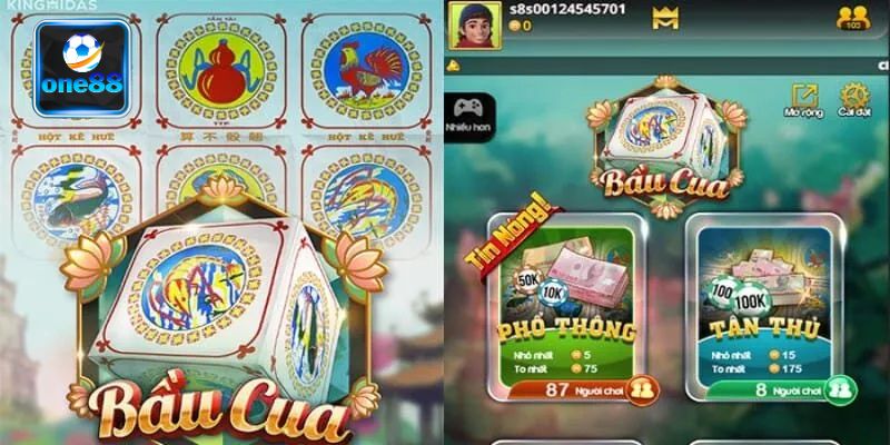 One88 mang đến nhiều phiên bản Bầu Cua