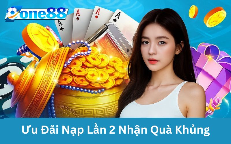 ⚡Nạp Lần 2 tại ONE88, Nhận Thưởng Hấp Dẫn 1.8 Triệu VND⚡